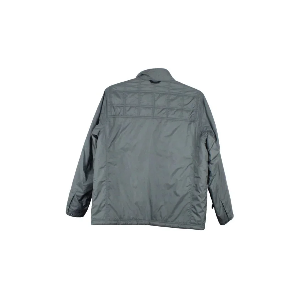 LL Bean Gray Nylon Insulated Full Zip Winter Liner Jacket Size L - Picture 6 of 8